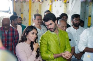 Mrunal Thakur Instagram - The first step in a very exciting journey...It's my 1st time working with @srivenkateswaracreations and I'm really thrilled to be sharing the screen with @thedeverakonda

Can't wait for the shoot to begin @parasurampetla Sir!✨

#KUMohanan @gopisundar__official #VasuVarma #DilRaju #Shirish @harshithsri @hanshithareddy