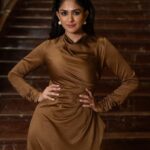 Mrunal Thakur Instagram - 🤎🤎🤎 Makeup - @missblender Hair - @deepalid10 Styled by- @sheefajgilani Assisted by- @sabrinawhite98 @nirikshapoojary_ @_praa___ @palakshahh18 @jhanvikhatwani_ @tooboldforyou Photographer - @shekhar_jay Photographer’s assistant - @shan_muga Outfit- Dress: @lolabysumanb Headband: @hm Accessories: @Pipabella Shoes: @aands_official