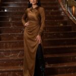 Mrunal Thakur Instagram - 🤎🤎🤎 Makeup - @missblender Hair - @deepalid10 Styled by- @sheefajgilani Assisted by- @sabrinawhite98 @nirikshapoojary_ @_praa___ @palakshahh18 @jhanvikhatwani_ @tooboldforyou Photographer - @shekhar_jay Photographer’s assistant - @shan_muga Outfit- Dress: @lolabysumanb Headband: @hm Accessories: @Pipabella Shoes: @aands_official