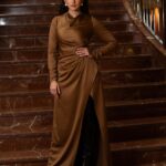 Mrunal Thakur Instagram - 🤎🤎🤎 Makeup - @missblender Hair - @deepalid10 Styled by- @sheefajgilani Assisted by- @sabrinawhite98 @nirikshapoojary_ @_praa___ @palakshahh18 @jhanvikhatwani_ @tooboldforyou Photographer - @shekhar_jay Photographer’s assistant - @shan_muga Outfit- Dress: @lolabysumanb Headband: @hm Accessories: @Pipabella Shoes: @aands_official