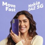 Mrunal Thakur Instagram - With the world getting faster everyday, you gotta keep up...and I’m all set to #MoveFast with my all new Nokia G42 5G Packed with a lighting fast 5G chip and a powerful camera, this beauty is the whole package! PS: It goes on sale from 15th on Amazon Specials for just ₹12,599 don’t miss out! #NokiaG42 #NokiaSmartphones #Nokia5G #ad
