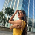 Mukti Mohan Instagram - A patch of sun on a cloudy day! 📸 @_shraddhabobade_ 💫 @premavshetty HMU @saba_hair_makeupartist Styled by- @isolatednee Styling assistant-@stylebypreksha Outfit-@arokaofficial Jewellery- @ethnicandaz Footwear - @oceedeeshoes