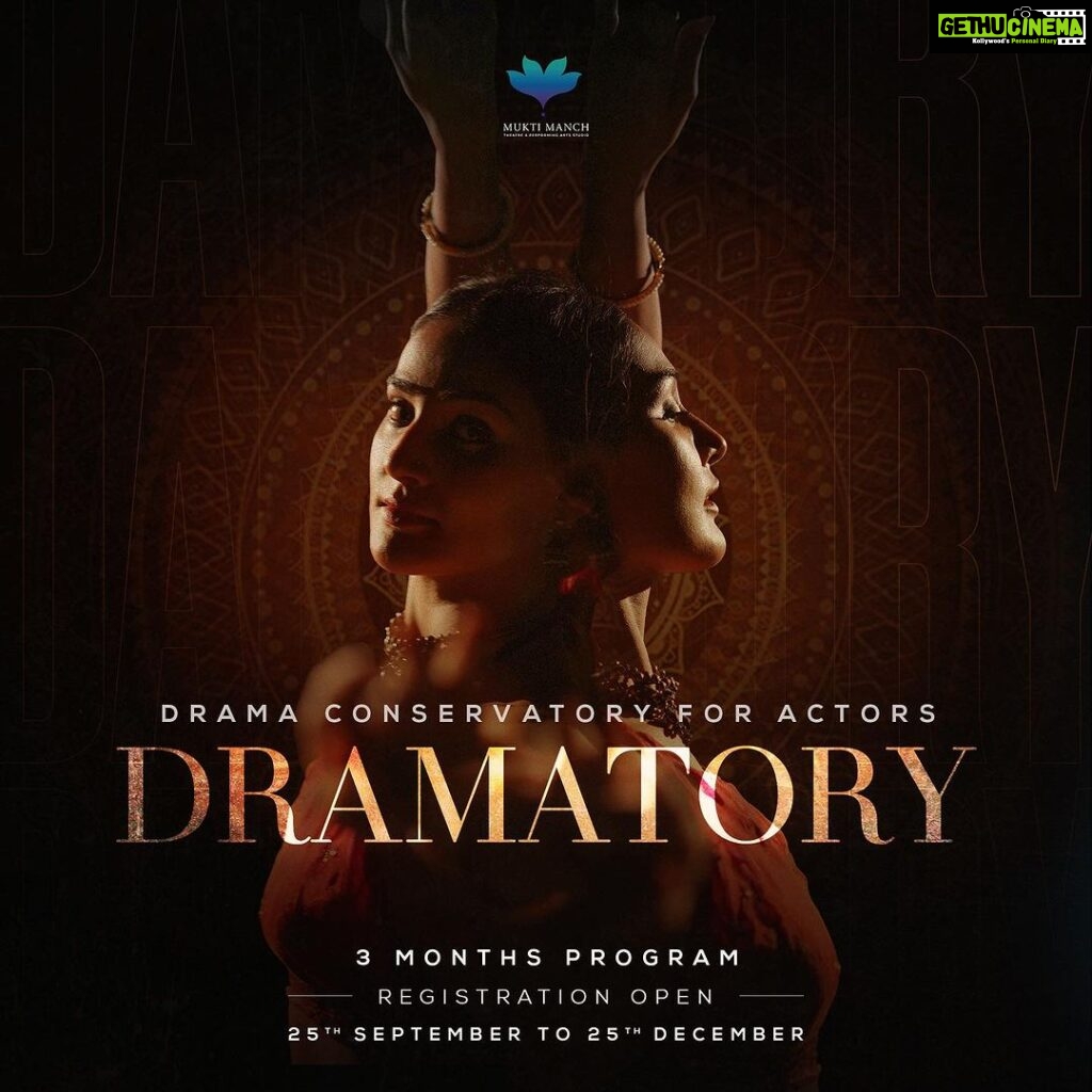 Mukti Mohan Instagram - Mukti Manch is thrilled to introduce "Dramatory" Drama Conservatory for Actors, designed for aspiring performers ready to embark on a professional voyage. Guided by seasoned and passionate theatre practitioners, our 3-month module immerses you in a diverse tapestry of acting disciplines, techniques, and styles. This intensive exploration culminates in the exhilarating moment when your work is applied through weekly series of APW Application Lab Work on stage —an embodiment of your growth as a Performer. Dramatory is a meticulously crafted curriculum that interweaves "Angika," "Vachika," and "Ahariya" elements, which are the three key disciplines of Abhinaya as mentioned in Natyashastra. Our interdisciplinary curriculum allows us to only have a batch of 10 students. Please register on the website or on the given numbers to reserve your precious spot. Embrace your "inner performer" and let your artistic odyssey commence. Contact : +917021689901 / +918454872758 or Visit our website to know more. (Link in bio) #Dramatory #Drama #Conservatory #DramaConservatoryForActors #MuktiManch