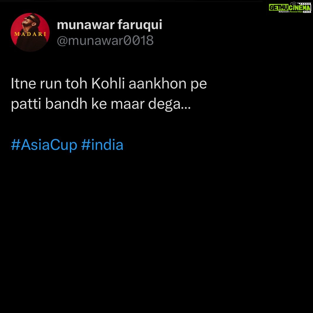 Munawar Faruqui Instagram - Lanka lag gai…