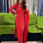 Muskan Bamne Instagram - ❤️❤️❤️ #chachukachuha Styled : @_heena1396 Outfit : @j_chikan_art Earrings : @ziba_store19