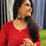 Muskan Bamne Instagram - ❤️❤️❤️ #chachukachuha Styled : @_heena1396 Outfit : @j_chikan_art Earrings : @ziba_store19