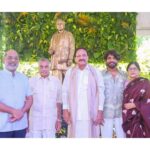 Naga Chaitanya Instagram - Such a memorable intimate morning it was unveiling the ANR statue @annapurnastudios #anr100 . Thank you Venkaiah Naidu garu and all the guests present for making it special , also the entire team at Annapurna . #celebratinganr100 #anrliveson