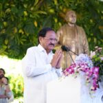 Naga Chaitanya Instagram - Such a memorable intimate morning it was unveiling the ANR statue @annapurnastudios #anr100 . Thank you Venkaiah Naidu garu and all the guests present for making it special , also the entire team at Annapurna . #celebratinganr100 #anrliveson