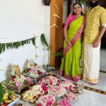 Nakshathra Nagesh Instagram - Happiness everywhere 🧿 #celebrations #varalakshmiviratham #family #positivity