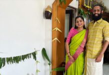 Nakshathra Nagesh Instagram - Happiness everywhere 🧿 #celebrations #varalakshmiviratham #family #positivity