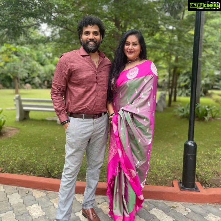 Namitha Instagram - My husband @m_v_chowdhary and I, were thrilled to be invited as the Chief Guests for the 5th edition of the Glocal Teen Hero India event, scheduled on September 12th at IIT Madras.This occasion was dedicated to honoring the dedication and innovative spirit of teenagers who are actively making a positive impact on the world. The primary goal of this program is to inspire and empower teenagers and young adults to step beyond their comfort zones, harness their creativity, and cultivate an entrepreneurial mindset. #wolfguard #iitchennai #positivemindset #meaningfulconversations #saree