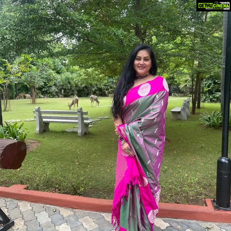 Namitha Instagram - My husband @m_v_chowdhary and I, were thrilled to be invited as the Chief Guests for the 5th edition of the Glocal Teen Hero India event, scheduled on September 12th at IIT Madras.This occasion was dedicated to honoring the dedication and innovative spirit of teenagers who are actively making a positive impact on the world. The primary goal of this program is to inspire and empower teenagers and young adults to step beyond their comfort zones, harness their creativity, and cultivate an entrepreneurial mindset. #wolfguard #iitchennai #positivemindset #meaningfulconversations #saree