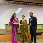 Namitha Instagram - My husband @m_v_chowdhary and I, were thrilled to be invited as the Chief Guests for the 5th edition of the Glocal Teen Hero India event, scheduled on September 12th at IIT Madras.This occasion was dedicated to honoring the dedication and innovative spirit of teenagers who are actively making a positive impact on the world. The primary goal of this program is to inspire and empower teenagers and young adults to step beyond their comfort zones, harness their creativity, and cultivate an entrepreneurial mindset. #wolfguard #iitchennai #positivemindset #meaningfulconversations #saree