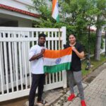 Namitha Instagram - Har Ghar Tiranga ! 🇮🇳 Happy 77th Independence Day to everyone. Started my day with distributing over 100 Indian flags! 🇮🇳 Jai Hind ! Vande Mataram 🇮🇳 @bjp4tamilnadu @bjp4india #happyindependenceday🇮🇳 #wolfguard #vandematram #harghartiranga🇮🇳