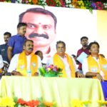 Namitha Instagram - A wonderful moment when I spoke in my beloved Tamil language at the central BJP government's 9-year achievement briefing public meeting held un Velachery , Chennai! @bjp4india @bjp4tamilnadu 🇮🇳Vande Mataram 🇮🇳