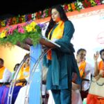 Namitha Instagram - A wonderful moment when I spoke in my beloved Tamil language at the central BJP government's 9-year achievement briefing public meeting held un Velachery , Chennai! @bjp4india @bjp4tamilnadu 🇮🇳Vande Mataram 🇮🇳