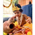 Naveen Chandra Instagram - Happy Krishna Janmashtami ! Siddhansh ❤️