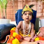Naveen Chandra Instagram - Happy Krishna Janmashtami ! Siddhansh ❤️