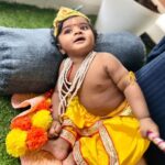 Naveen Chandra Instagram - Happy Krishna Janmashtami ! Siddhansh ❤️