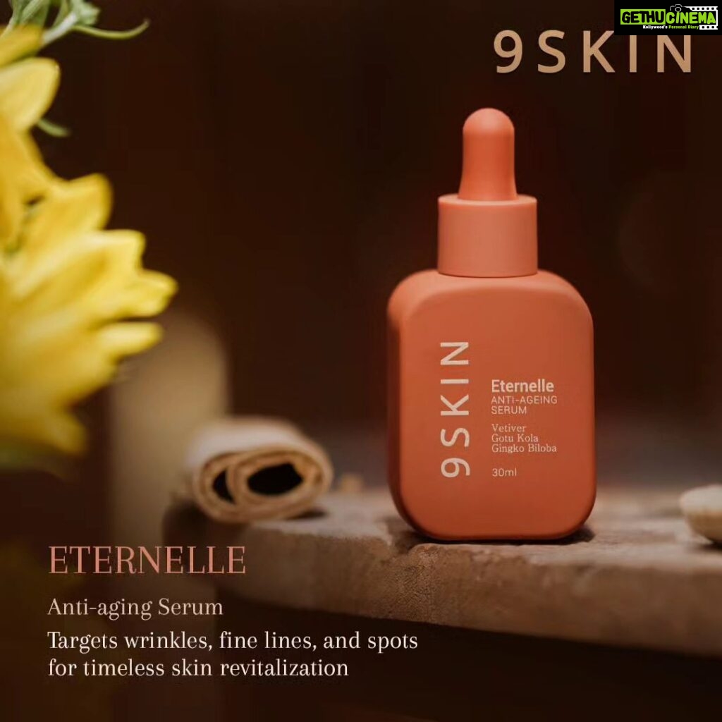 Nayanthara Instagram - Unlock the Essence of Eternal Youth with Eternelle Anti-Aging Serum. Embrace the Powerful Benefits of Vetiver, Ginkgo Biloba, and Gotu Kola to Redefine Your Skin's Journey Through Time. Available on our website from 29.09.2023 #FirstOfFive #9SKINCares