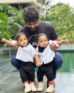 Nayanthara Instagram - En Mugam Konda .. En Uyir ❤️❤️❤️
En Gunam Konda … En Ulag ❤️❤️❤️ 

(Waited for a long time to post these lines and our pics together my lovely boys ❤️❤️☺️☺️🧿🧿🧿)

Happy birthday my dear Sons ❤️❤️🧿🧿
Uyir RudroNeel & Ulag Daiwik ❤️❤️❤️ 
@nayanthara ❤️❤️🧿😇😇😇😍😍😍 

Appa and Amma love U2 beyond what words could explain ! Beyond anything and everything in this life ! 

Thank You 2 for coming into our lives and making it soo happy ! U have brought in all the positivity and blessings , this 1 full year has been filled with moments to cherish for a lifetime ! Love you 2 ! 

You are our world & our blessed life ❤️❤️🧿🧿😍😍😇😇😇😇😇😇😇