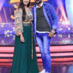 Neha Gowda Instagram - Once again coming to entertain you all with a fun filled content !! With a sister brother duo !! This Sunday on star Suvarna !!! #sunday #special #fun COSTUME COURTESY- @dharaa.in