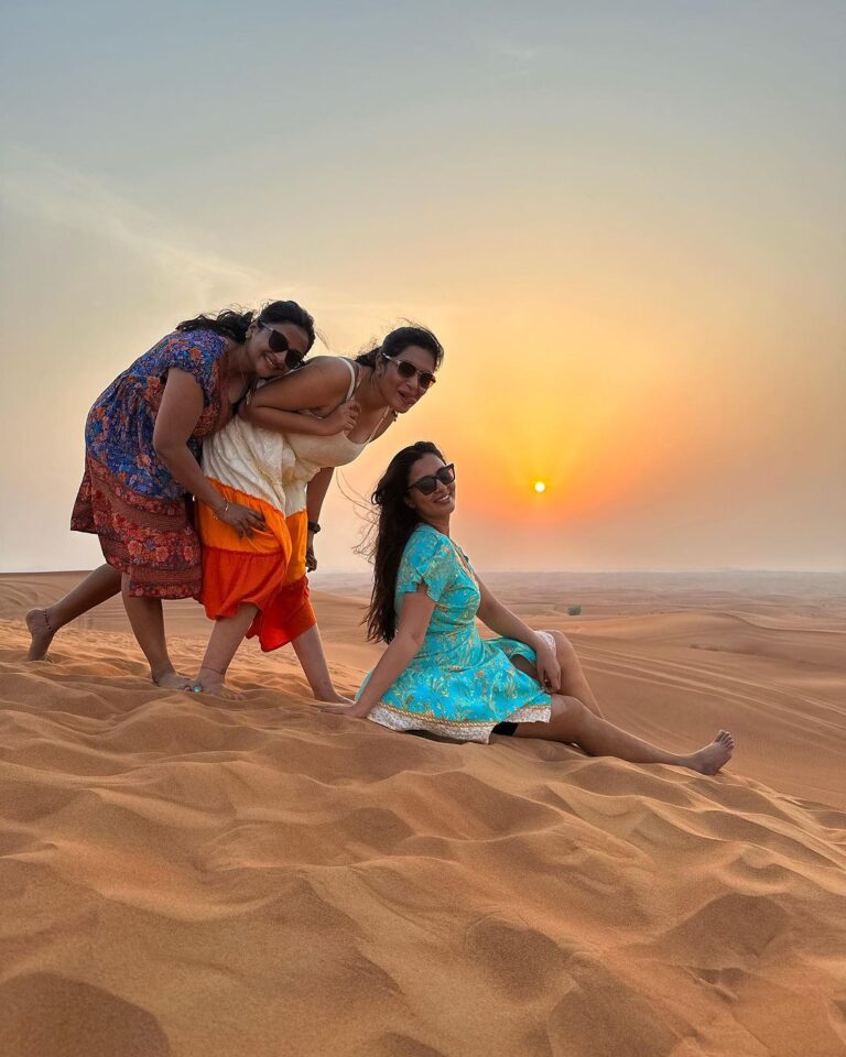 Neha Gowda Instagram - Trip No 10 #dubai Photo dump Feeling so blessed to have experienced the magic of Dubai with some of my favorite people! From the sparkling waters of the Palm Jumeirah to the bustling streets of the Gold Souk, there was never a dull moment on this trip. And despite the heat, we managed to stay cool and have a blast exploring all that this amazing city has to offer. Thank you to everyone who made this trip unforgettable! 🙌🌴🌞 #Dubai #travel #friends #blessed #memories Special thanks to my favourites @sonugowda ❤️ & @divyasomgowda ❤️ Dubai, United Arab Emirates