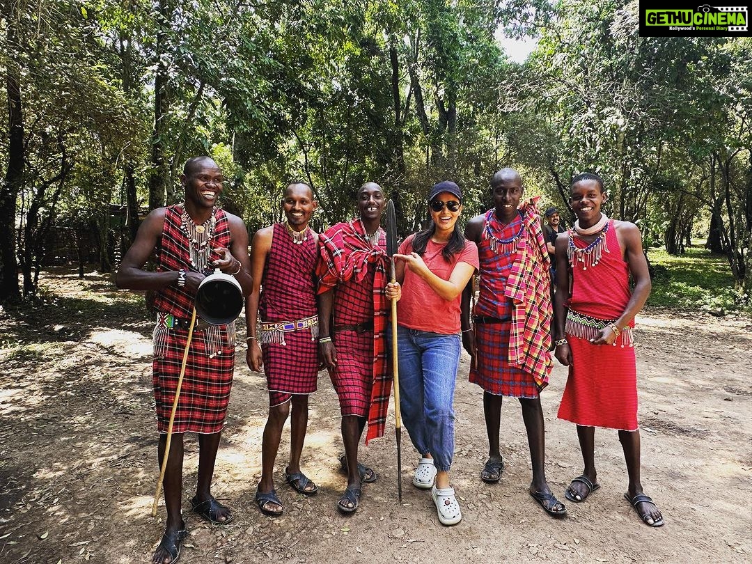 Neha Gowda Instagram - TRIP NO :9 The journey to Masai Mara was long and tiring, but it was all worth it when we finally arrived at our destination. The feeling was indescribable, like giving birth to a baby! We were greeted with open arms by the people of Masai Mara, as well as some of the most stunning wildlife we had ever seen. Cheetahs, lions, ostriches, elephants, leopards, and beautiful birds all welcomed us to their home. We took some amazing photos and videos, but nothing can compare to the real-life experience of being in the midst of such incredible natural beauty. It truly is an experience that has to be seen to be believed! Trip organised by @jungle_arc