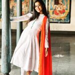 Neha Gowda Instagram - Happy Independence Day 🇮🇳 Outfit designed by - @swandesignerstudio #independenceday #outfit #tricolour #indian #celebration #with #family #in #native K.m.doddi