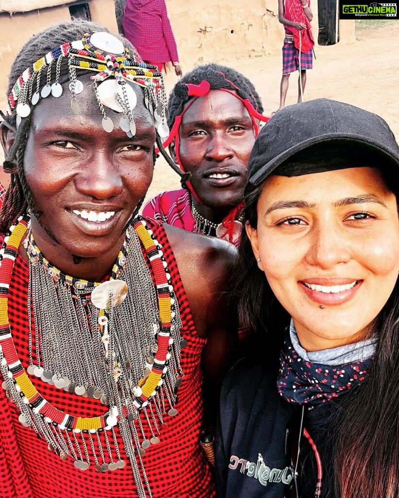 Neha Gowda Instagram - The Masai people are known for their caring nature and I can definitely vouch for that! During my 5-day stay, they greeted us warmly every single day and showed genuine concern for our well-being. It was a beautiful experience. #masaimara #tribe #caring #people #blessed #beautiful #experience Masai Mara National Reserve