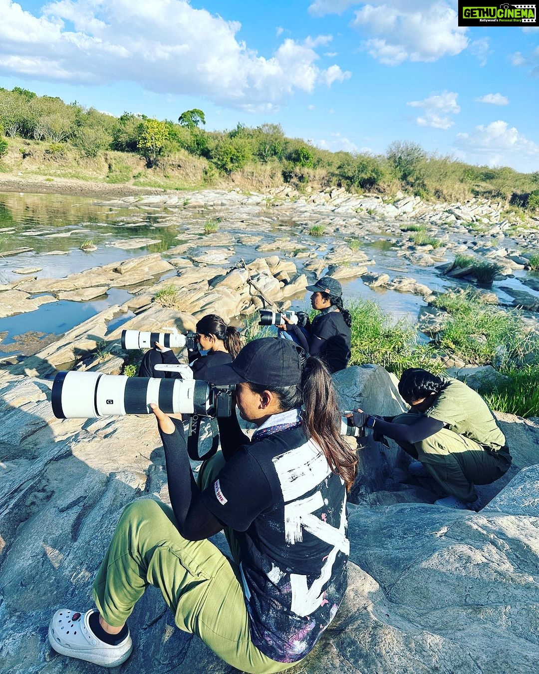 Neha Gowda Instagram - Cameras are amazing tools for capturing memories and moments. They allow us to freeze time and look back on our experiences. I love taking photos and videos with my camera, especially when I'm exploring new places. There are so many different types of cameras out there, from simple point-and-shoot models to professional-grade DSLRs. No matter what type of camera you use, the most important thing is to have fun and enjoy the process of capturing memories. So I was recommended by @dr.shashank.b.gowda to use a 200/400mm Sony lens to capture the animals in Masai Mara, and i rented them from @pixception_rentals ..Renting the lenses was a great decision because i was able to get close and personal with the animals and observe their behavior. It was an incredible experience . Thank you @dr.shashank.b.gowda @pixception_rentals Masai Mara National Reserve