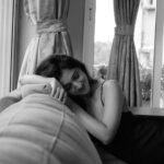 Nidhi Shah Instagram - Sometimes you’ll find it’s better black and white 🤍 . . . 📸 - @theguywithacanon Wearing - @massimodutti . #blackandwhite #black #monochromatic #potraits #candid #picoftheday #instagood #instadaily #instgram #nofilter #nofilterneeded