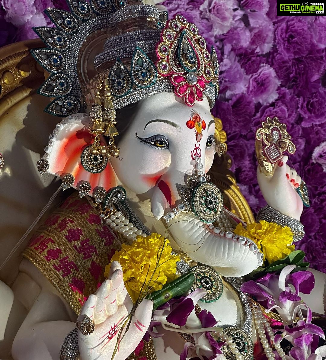 Nidhi Shah Instagram - Wishing you all a very happy Ganesh Chaturthi ππΌπ€β¨ May Ganesha bless us all with good health, happiness and inner peace β€οΈ Ganpati bappa Morya β¨ππΌπ«Ά