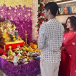 Nidhi Shah Instagram - Wishing you all a very happy Ganesh Chaturthi 🙏🏼🤗✨ May Ganesha bless us all with good health, happiness and inner peace ❤️ Ganpati bappa Morya ✨🙏🏼🫶