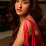 Nidhi Shah Instagram - Put on some red and live a little❤️ . . Make up - @makeupbymahekbhatt