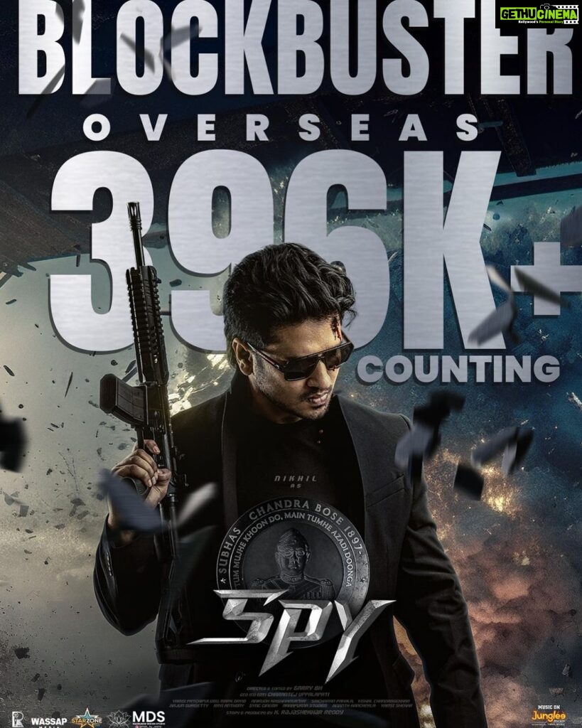 Nikhil Siddhartha Instagram - Towards Half Million 💥🙏🏽 #SpyMovie #Spy @iswarya.menon @a.gomatam @sanya_thakurrr