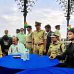 Nikhil Siddhartha Instagram - Attended the Telangana formation Celebrations Suraksh Event by the Real Heroes @telanganapolice Spent Amazing time Speaking to Commisioner @cvanand99 garu and DGP @anjani_kumar_1100 anjani_kumar_1100 Anjani Kumar garu over Breakfast .