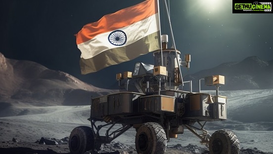 Nikhil Siddhartha Instagram - TOUCHDOWN 🇮🇳 India On the Moon 🌝 Congrats to @isro.in for making every Indian Proud👏🏽👏🏽👏🏽 Tonight when we Proudly look up at the Moon ... we know our flag is There... #JaiHind #Chandrayaan3 #PragyanRover