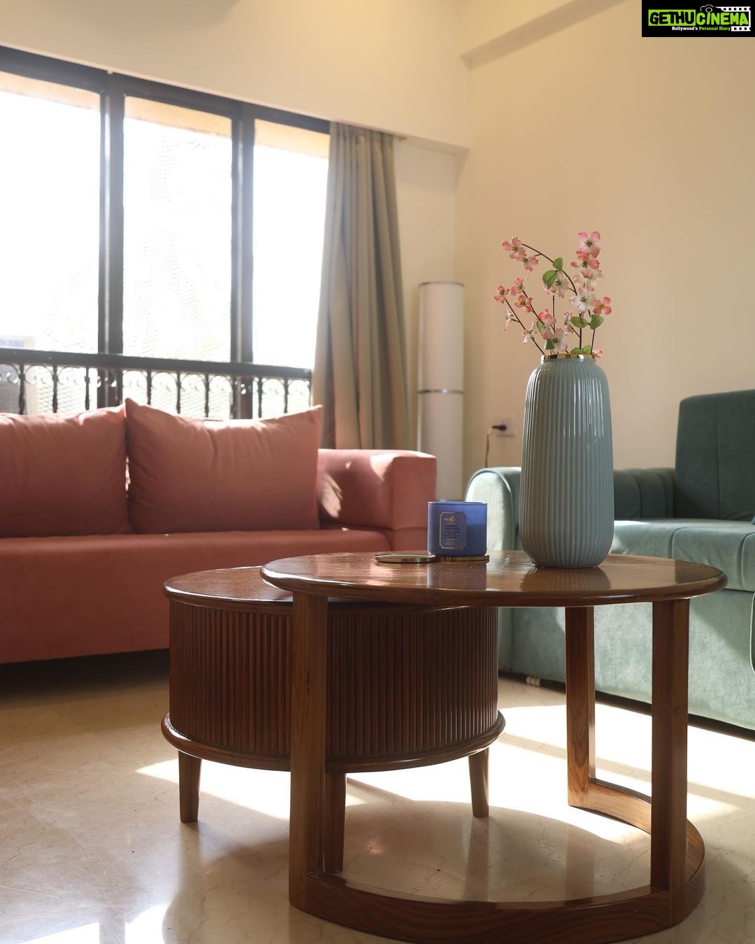 Nikita Dutta Instagram - "Thrilled to unveil my home's newest addition! Just got my hands on this gorgeous furniture by @ensohomesofficial, and it's a game-changer for my space. Every piece reflects my style and adds a touch of elegance. Can't wait to create beautiful memories, surrounded by comfort and beauty! #furniture #interiordesign #minimalism #homedesign #luxury #customfurniture #interiorstyling #livingroom #furnituredesign