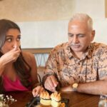 Nikita Dutta Instagram - Father’s Day brunch featuring many moods of his highness and me. @akdutta59 🫡💙