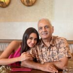 Nikita Dutta Instagram - Father’s Day brunch featuring many moods of his highness and me. @akdutta59 🫡💙