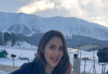 Nikita Dutta Instagram - Who needs time hop when every app is giving you a reminder of what you did on each day! This is me on this day last year 🥶🫠 Clearly survived it ! One giant cup of milky and sugary coffee before stepping out did the trick. Also remember eating the most amazing yakhni immediately after 👻 📸: @mitavaswani . . . #Throwback #Gulmarg #Kashmir #snowsnowsnow