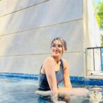 Nikita Dutta Instagram – Soak-stretch-dip-repeat. ☀️🖤 
.
.
.
Wearing: @angelcroshet_swimwear
