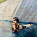 Nikita Dutta Instagram – Soak-stretch-dip-repeat. ☀️🖤 
.
.
.
Wearing: @angelcroshet_swimwear
