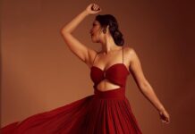 Nikita Dutta Instagram - Tried bringing “💃” to life 😉 . . . 📸: @saurabh_sonkar HMU: @mitavaswani Styled by @vidyulaa Assisted by @she_bohemian_ Outfit: @dziinebydeepa @viralmantra Jewellery: @voycejewellery @squbepr
