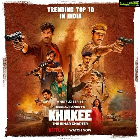 Nikita Dutta Instagram - Humra Bihar ne aapke dil mein jagah bana hi li, tabhi toh aapse itna pyaar mila hai! 🔫👮‍♂️ Khakee: The Bihar Chapter, trending on top 10 in India for 3 weeks in a row now! 👑 . #Khakee #KhakeeTheBiharChapter #KhakeeOnNetflix . @netflix_in @fridaystorytellers @neerajpofficial @shitalbhatia_official @bhav.dhulia @umashankar.singh.7 #AbhimanyuSingh @karantacker @avinashtiwary15 @ashutosh_ramnarayan @ravikishann @thejatinsarna @anupsoni3 @nikifying @pathakvinay @aishwaryasushmita @shraddhadas43 #KPMukherjee @sargam.singh44 @devendradeshpande31 @deepakgawade6 @fal1804 @pravs_k @h_by_the_sea #AbbasAliMoghul @advaitnemlekar @debasishmishr #DrSagar #RitaGhosh @babbachi @vidydharbhatte @stepbystepcasting #RajVFX @after_studios @postcolorist @chandan.kachhawa