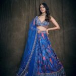 Nikita Dutta Instagram – The inside is probably flaming red currently, but outside is a cool blue. 👊💙
.
.
.
.
HMU: @mitavaswani 
Styled by – @vidyulaa
Assisted by- she_bohemian_
Shot by – @mandar_studio
Lehenga – @laxmishriali
Jewellery – @aulerthofficial
Ring- @ishhaara @ascend.rohank