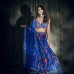 Nikita Dutta Instagram – The inside is probably flaming red currently, but outside is a cool blue. 👊💙
.
.
.
.
HMU: @mitavaswani 
Styled by – @vidyulaa
Assisted by- she_bohemian_
Shot by – @mandar_studio
Lehenga – @laxmishriali
Jewellery – @aulerthofficial
Ring- @ishhaara @ascend.rohank