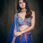 Nikita Dutta Instagram – The inside is probably flaming red currently, but outside is a cool blue. 👊💙
.
.
.
.
HMU: @mitavaswani 
Styled by – @vidyulaa
Assisted by- she_bohemian_
Shot by – @mandar_studio
Lehenga – @laxmishriali
Jewellery – @aulerthofficial
Ring- @ishhaara @ascend.rohank