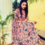 Nithya Ram Instagram - 🌸🌸🌸 . . . . . . 👗: @chakrabortymukta